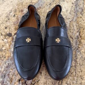 Women Black Loafers with Gold Accent
TORY BURCH